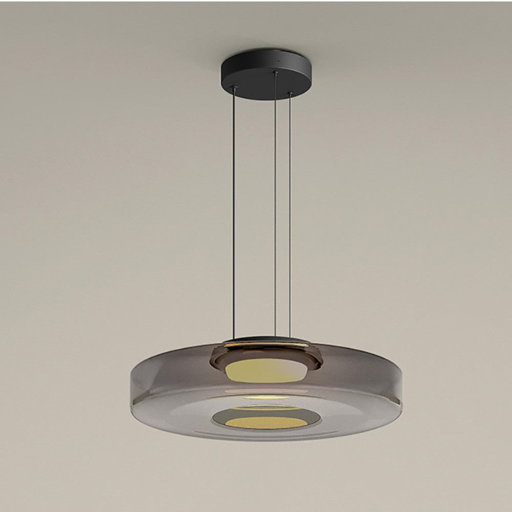 Lampa Wisząca Modern z Wielopoziomowym Kloszem Szklanym