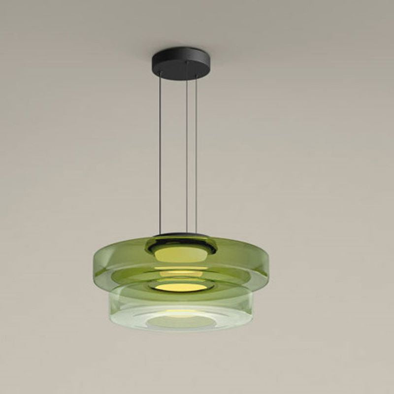 Lampa Wisząca Modern z Wielopoziomowym Kloszem Szklanym