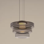 Lampa Wisząca Modern z Wielopoziomowym Kloszem Szklanym