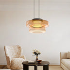 Lampa Wisząca Modern z Wielopoziomowym Kloszem Szklanym