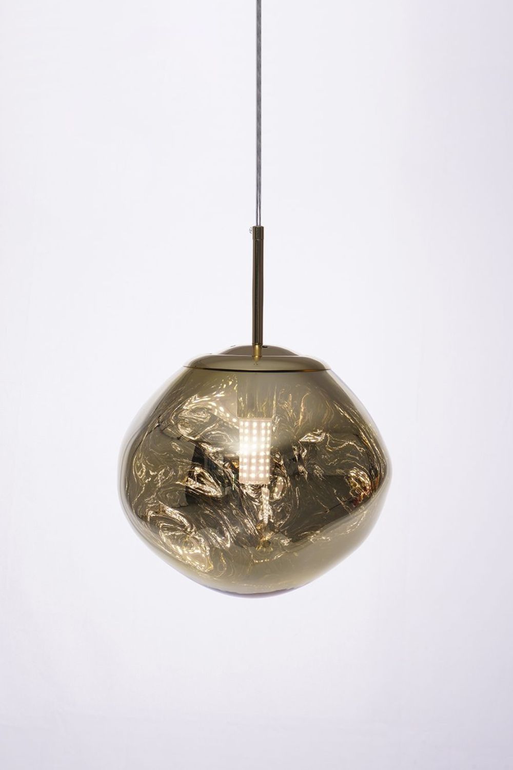 Lampa Wisząca Modern ze Szklanym Kloszem w Kształcie Lawy