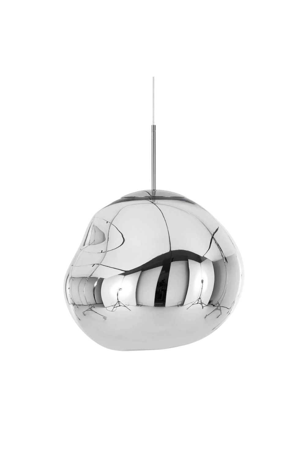 Lampa Wisząca Modern ze Szklanym Kloszem w Kształcie Lawy