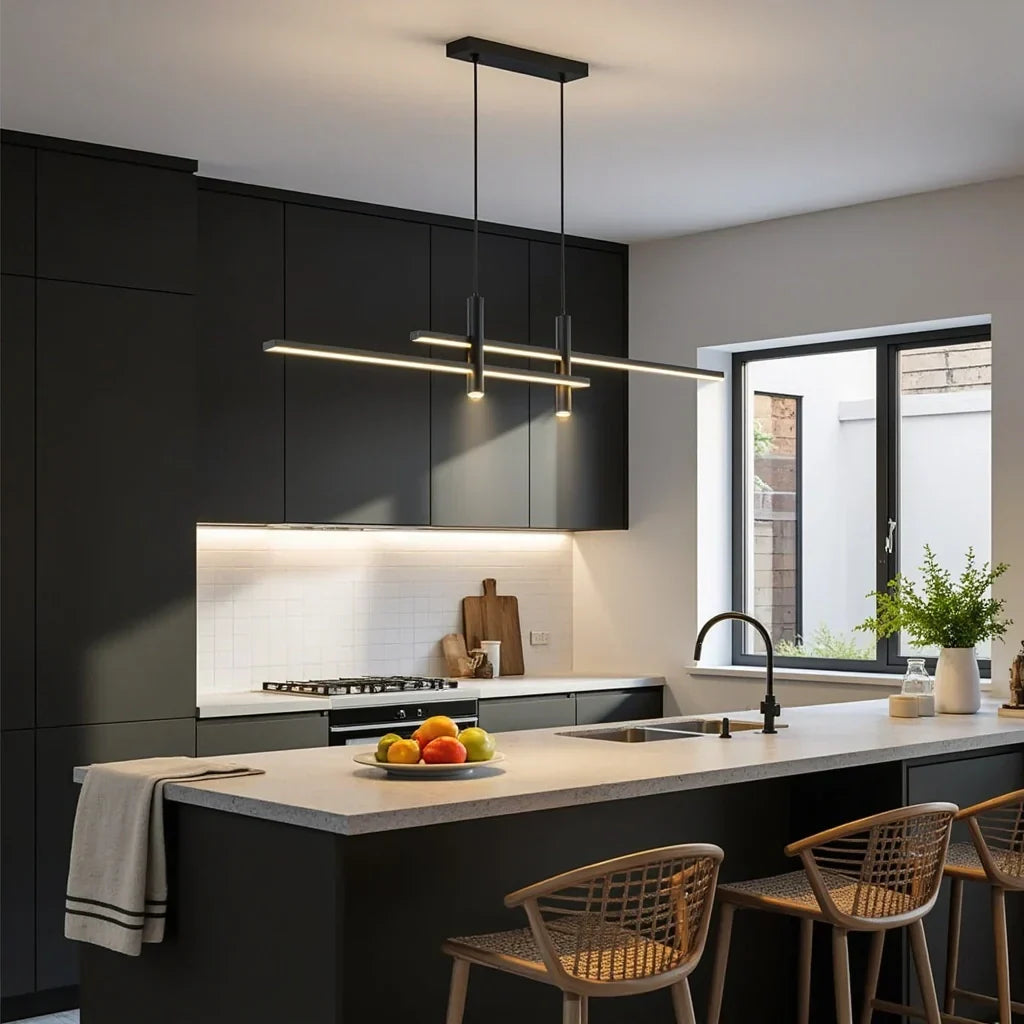 Lampa Wisząca Modernistyczna LED z Pilotem i Regulacją Jasności
