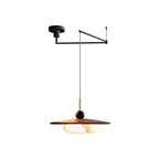 Lampa Wisząca Modernistyczna z Wysięgnikiem i Kloszem z Imitacji Alabastru
