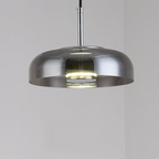 Lampa Wisząca Modernistyczna ze Szklanym Kloszem i Zintegrowanym Oświetleniem