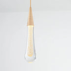 Lampa Wisząca Nowoczesna w Kształcie Kropli z Kryształowym Kloszem