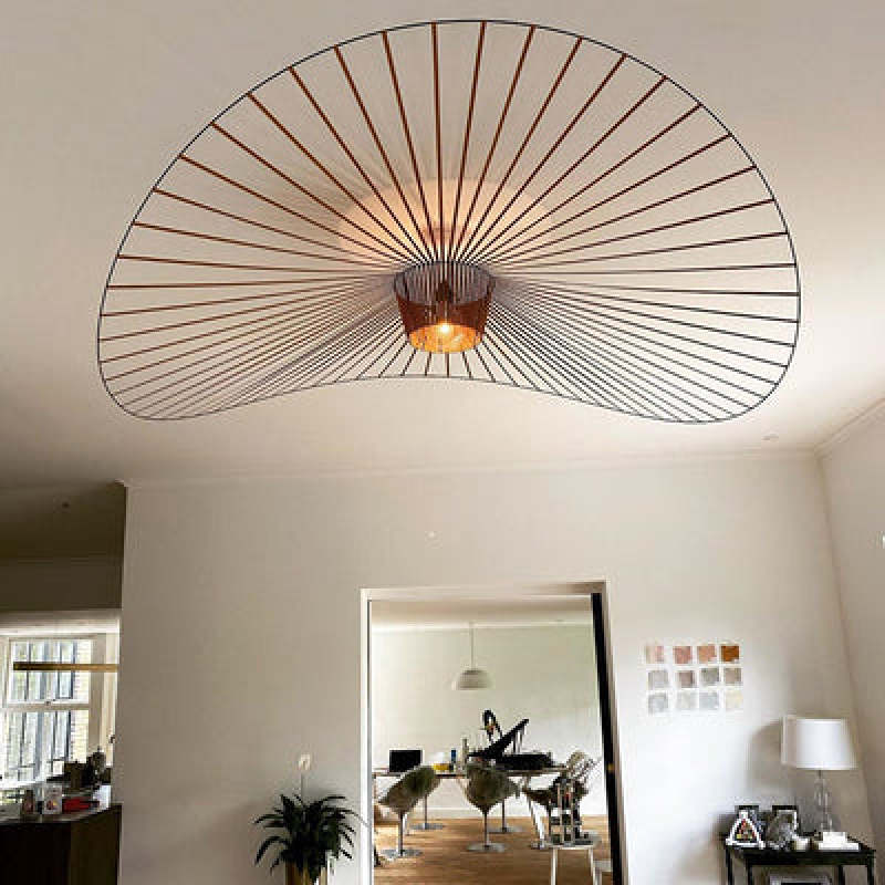 Lampa Wisząca Nowoczesna z Asymetrycznym Kloszem Drucianym