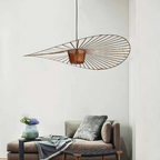 Lampa Wisząca Nowoczesna z Asymetrycznym Kloszem Drucianym ##POS:22##