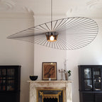 Lampa Wisząca Nowoczesna z Asymetrycznym Kloszem Drucianym