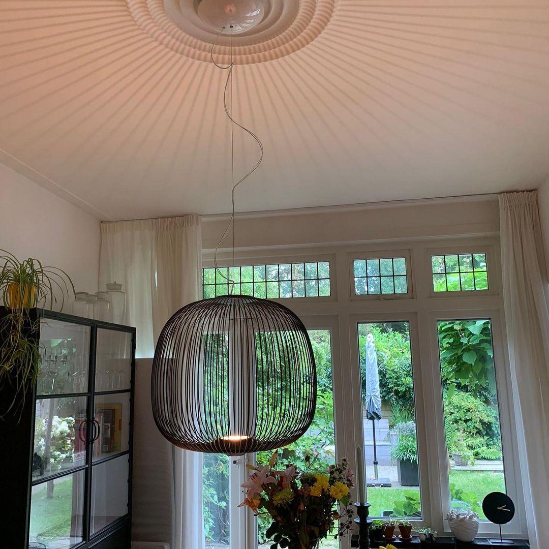 Lampa Wisząca Nowoczesna z Metalową Siatką Drucianą