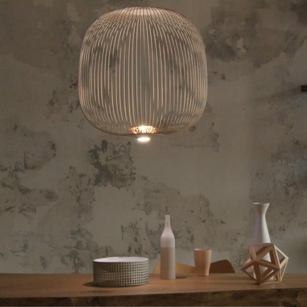 Lampa Wisząca Nowoczesna z Metalową Siatką Drucianą