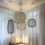 Lampa Wisząca Nowoczesna z Metalową Siatką Drucianą