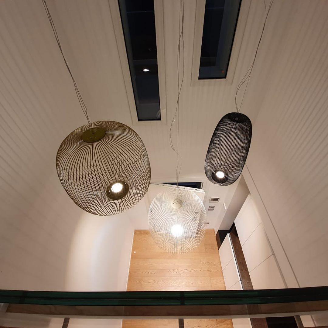 Lampa Wisząca Nowoczesna z Metalową Siatką Drucianą