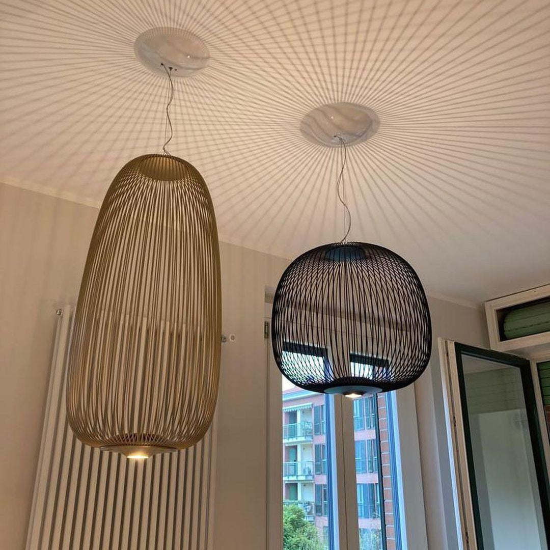 Lampa Wisząca Nowoczesna z Metalową Siatką Drucianą