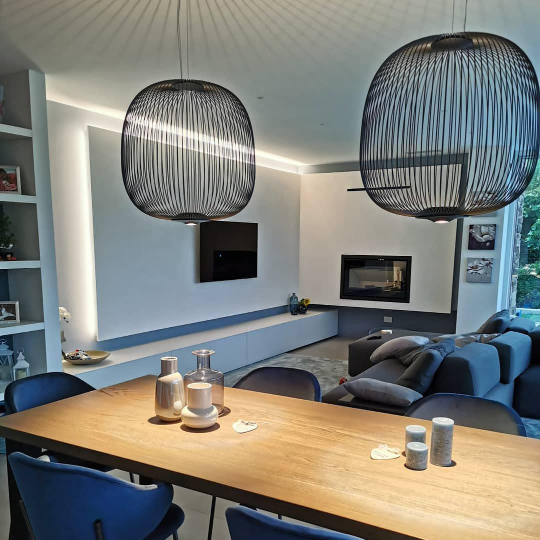 Lampa Wisząca Nowoczesna z Metalową Siatką Drucianą