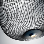 Lampa Wisząca Nowoczesna z Metalową Siatką Drucianą