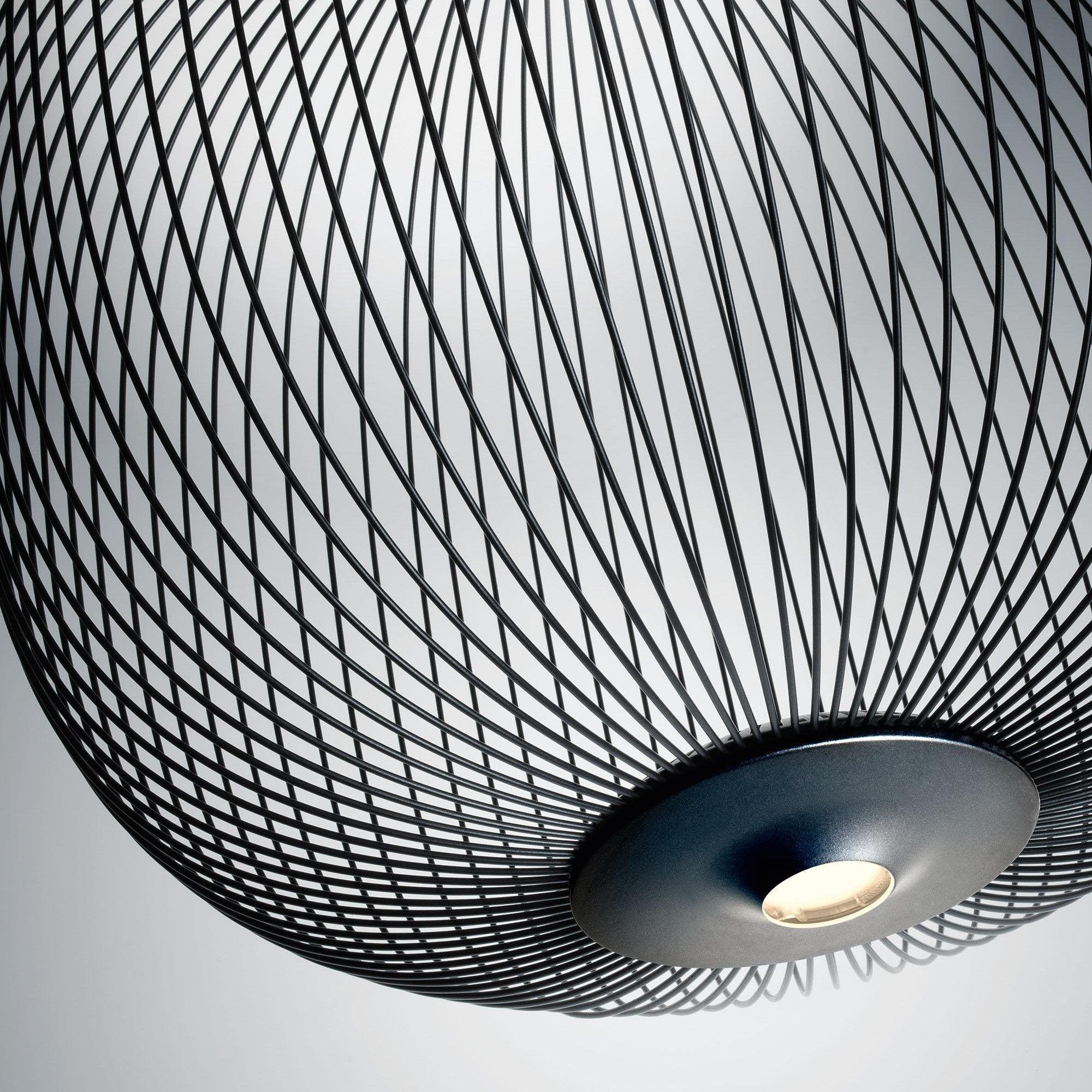 Lampa Wisząca Nowoczesna z Metalową Siatką Drucianą