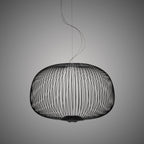 Lampa Wisząca Nowoczesna z Metalową Siatką Drucianą