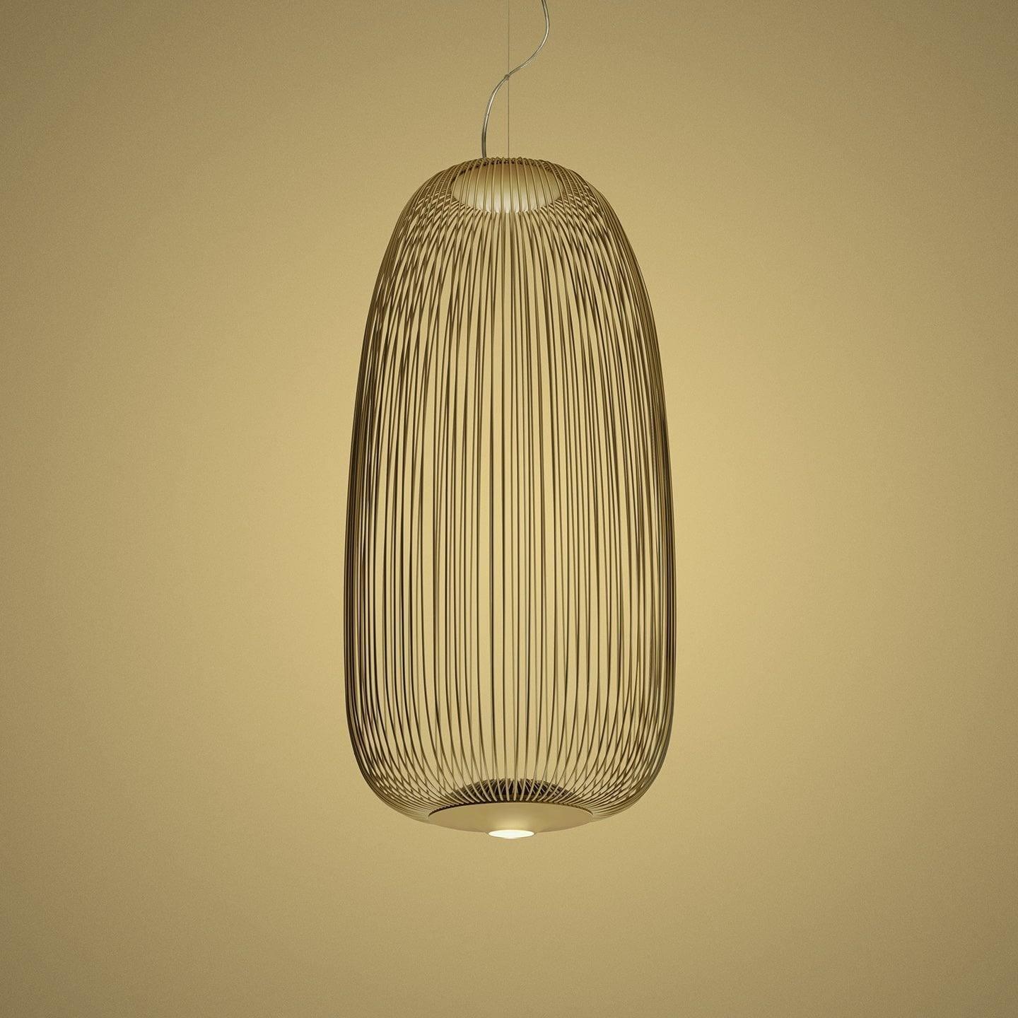 Lampa Wisząca Nowoczesna z Metalową Siatką Drucianą