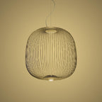 Lampa Wisząca Nowoczesna z Metalową Siatką Drucianą