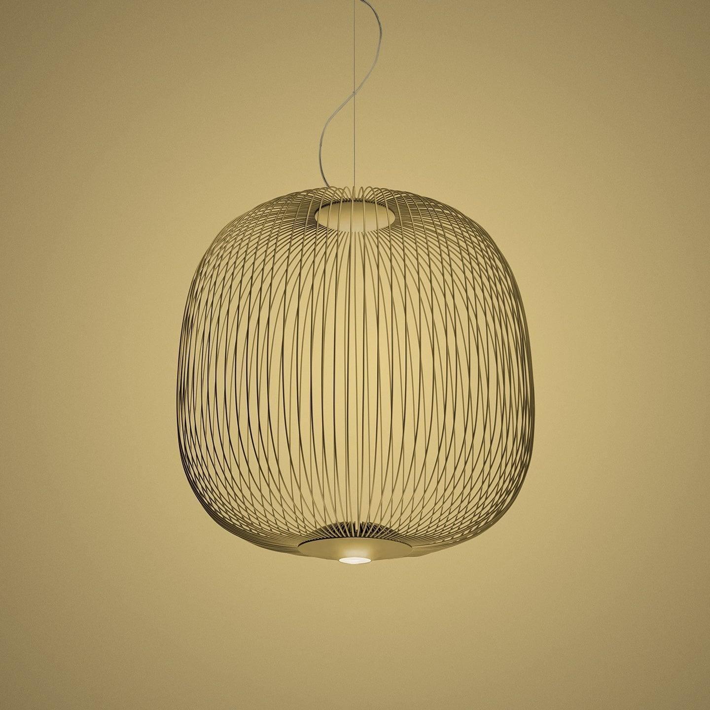 Lampa Wisząca Nowoczesna z Metalową Siatką Drucianą