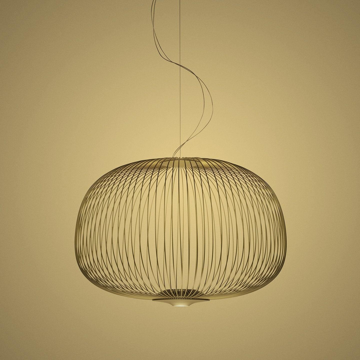 Lampa Wisząca Nowoczesna z Metalową Siatką Drucianą