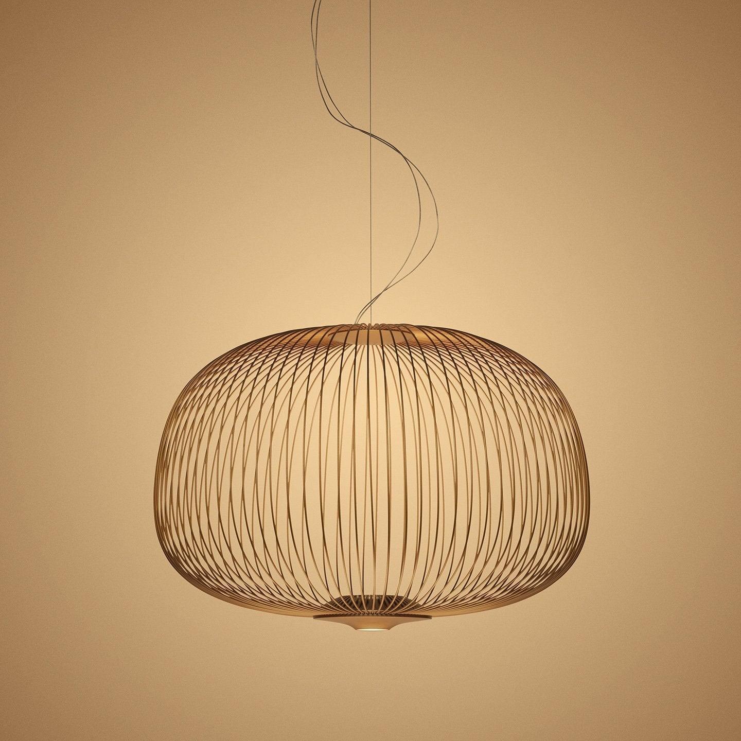 Lampa Wisząca Nowoczesna z Metalową Siatką Drucianą