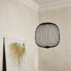 Lampa Wisząca Nowoczesna z Metalową Siatką Drucianą