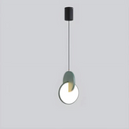 Lampa Wisząca Nowoczesna z Okrągłą Tarczą i Obręczą