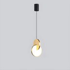 Lampa Wisząca Nowoczesna z Okrągłą Tarczą i Obręczą