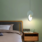Lampa Wisząca Nowoczesna z Okrągłą Tarczą i Obręczą
