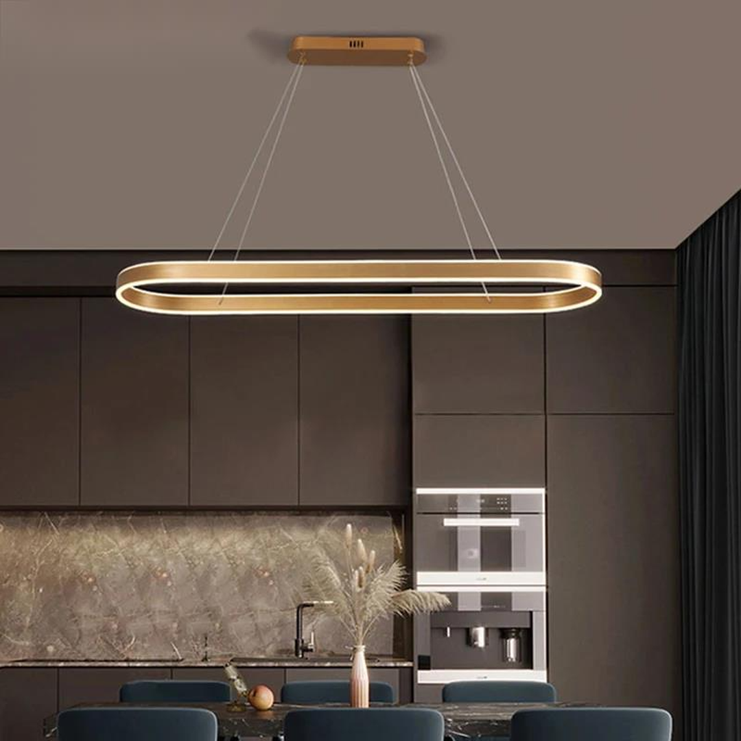 Lampa Wisząca Nowoczesna z Owalnym Kloszem i Funkcją Ściemniania