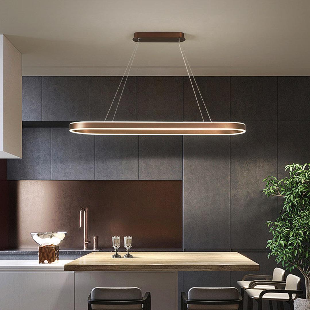 Lampa Wisząca Nowoczesna z Owalnym Kloszem i Funkcją Ściemniania