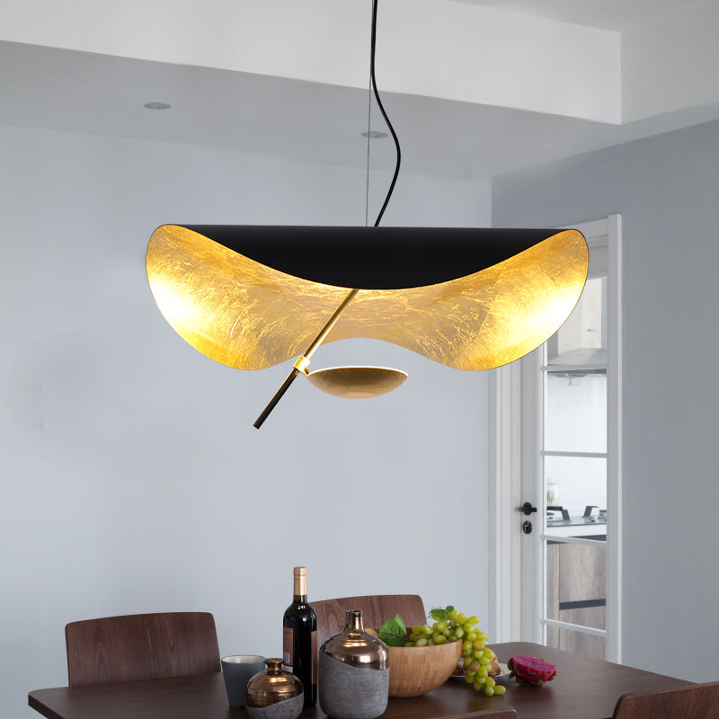 Lampa Wisząca Nowoczesna z Wygiętym Kloszem na Sufit ##POS:103##