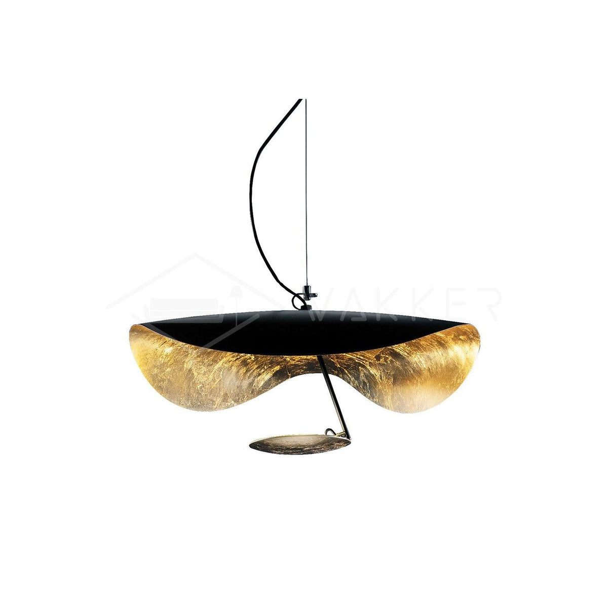 Lampa Wisząca Nowoczesna z Wygiętym Kloszem na Sufit