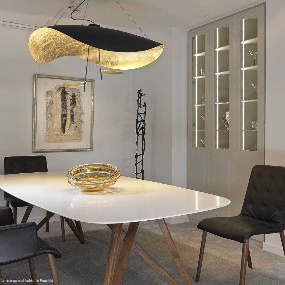 Lampa Wisząca Nowoczesna z Wygiętym Kloszem na Sufit