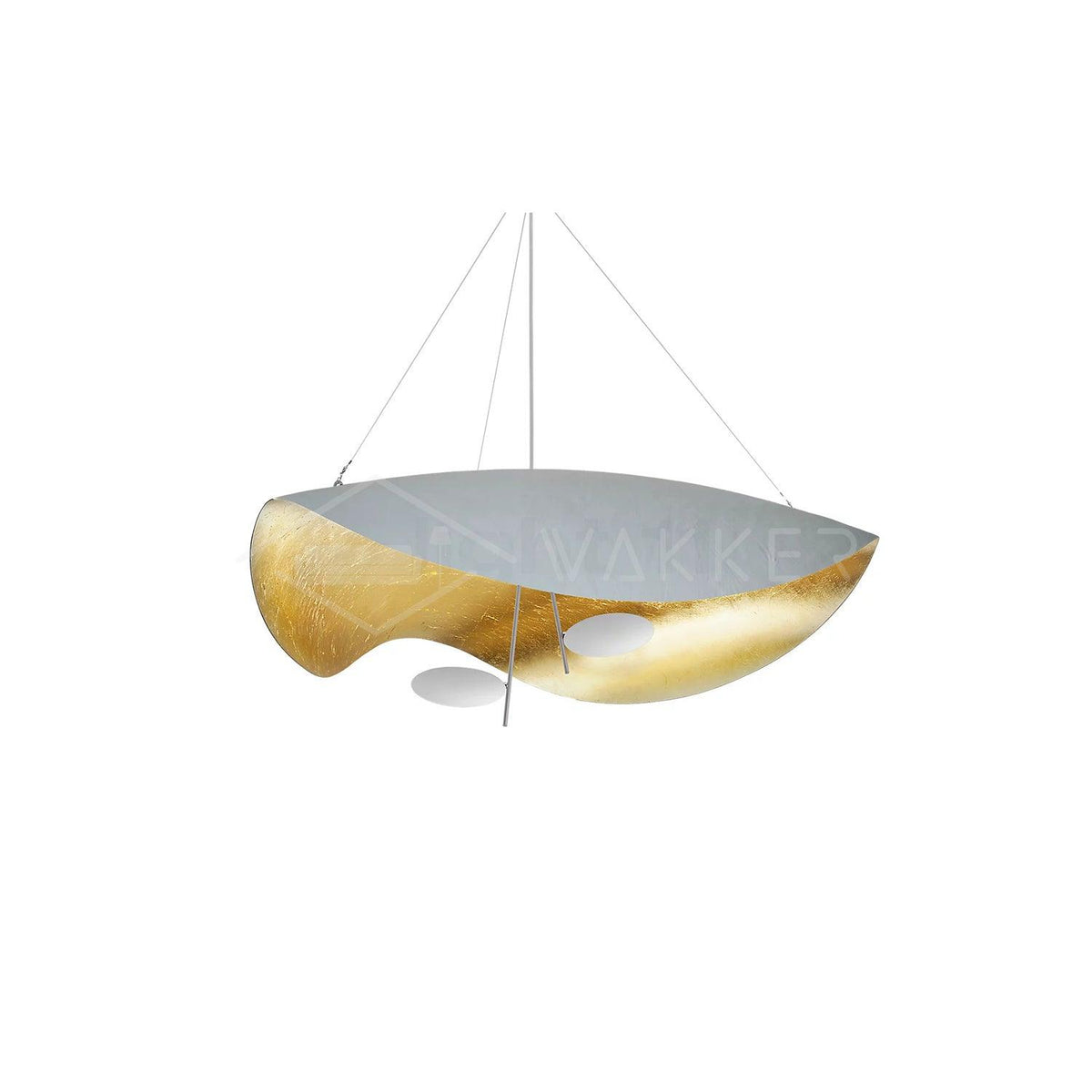 Lampa Wisząca Nowoczesna z Wygiętym Kloszem na Sufit