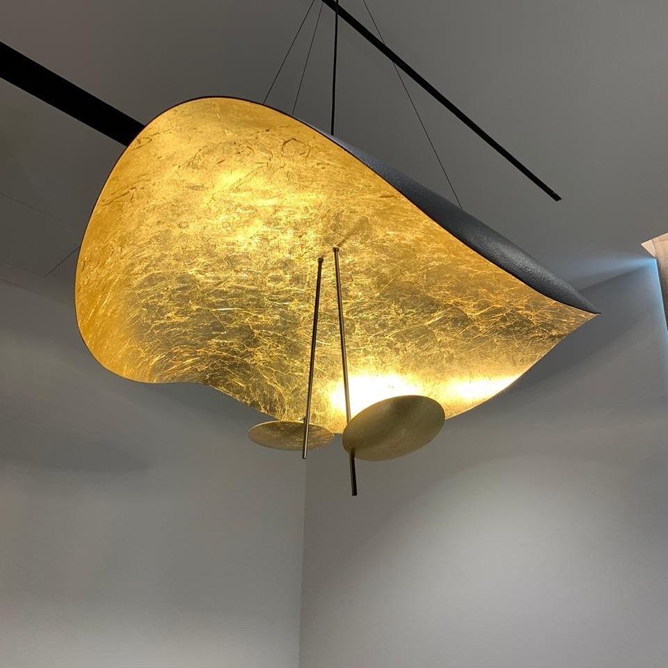 Lampa Wisząca Nowoczesna z Wygiętym Kloszem na Sufit ##POS:122##