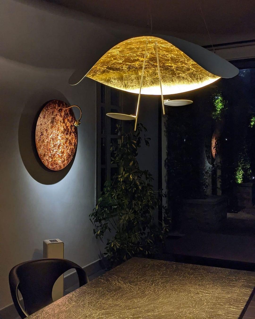 Lampa Wisząca Nowoczesna z Wygiętym Kloszem na Sufit
