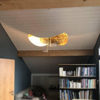 Lampa Wisząca Nowoczesna z Wygiętym Kloszem na Sufit ##POS:133##