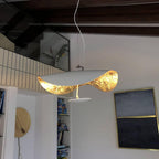 Lampa Wisząca Nowoczesna z Wygiętym Kloszem na Sufit