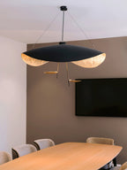 Lampa Wisząca Nowoczesna z Wygiętym Kloszem na Sufit