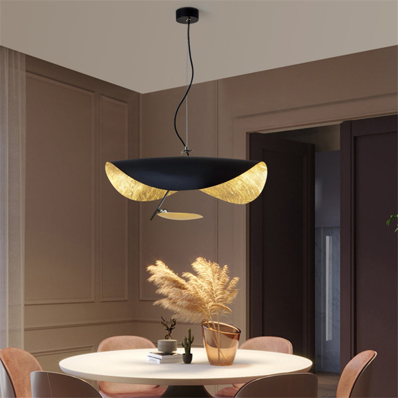 Lampa Wisząca Nowoczesna z Wygiętym Kloszem na Sufit