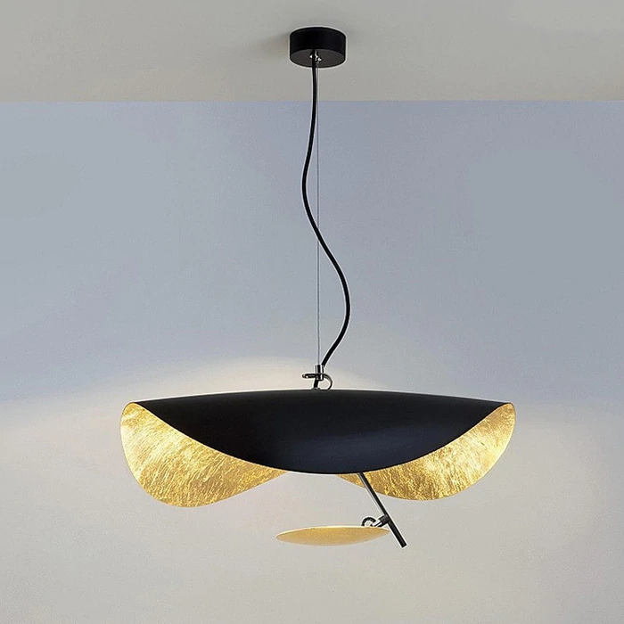 Lampa Wisząca Nowoczesna z Wygiętym Kloszem na Sufit