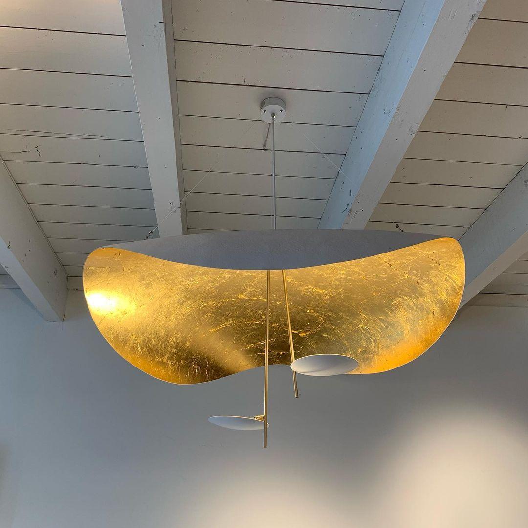 Lampa Wisząca Nowoczesna z Wygiętym Kloszem na Sufit