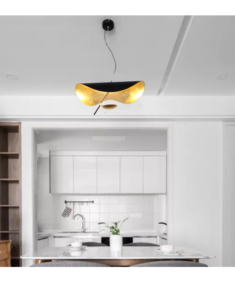 Lampa Wisząca Nowoczesna z Wygiętym Kloszem na Sufit ##POS:51##
