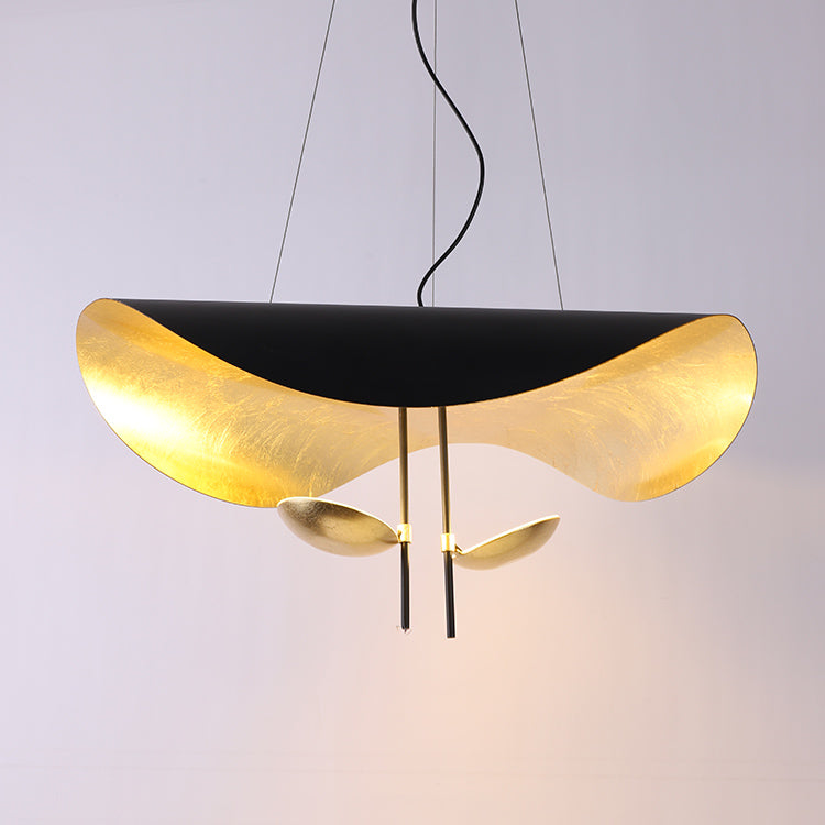 Lampa Wisząca Nowoczesna z Wygiętym Kloszem na Sufit