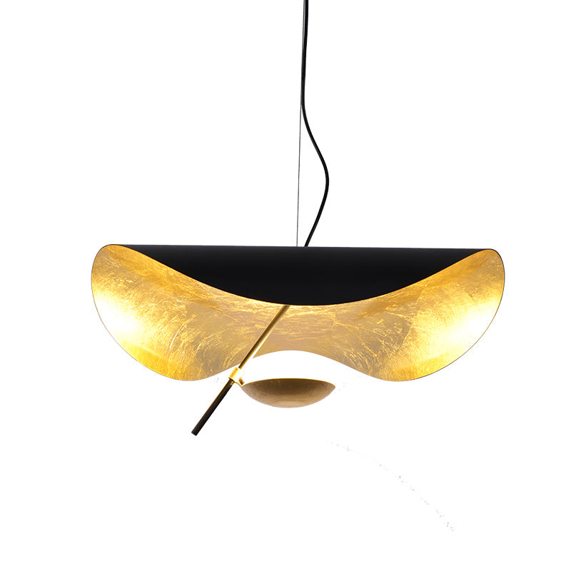 Lampa Wisząca Nowoczesna z Wygiętym Kloszem na Sufit