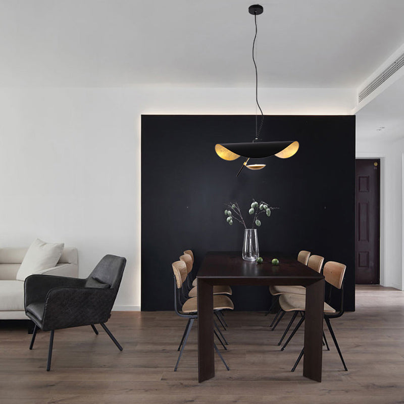 Lampa Wisząca Nowoczesna z Wygiętym Kloszem na Sufit