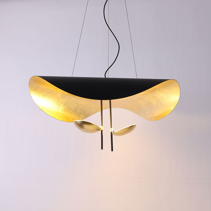 Lampa Wisząca Nowoczesna z Wygiętym Kloszem na Sufit ##POS:72##